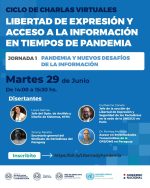 Charlas sobre libertad de expresión y acceso a la información en tiempos de pandemia